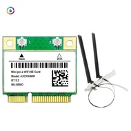 AX210HMW WiFi Card with Antenna WiFi 6E Mini PCI-E AX210 802.11Ax/Ac 2.4G/5G/6Ghz BT5.2 Wireless Adapter for Laptop