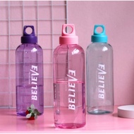 BELIEVE 700ml water bottle plastic drinking bottle