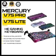 Gravastar Mercury V75 Pro Lite HE Gaming Keyboard Aluminum Alloy Wired Mechanical Gaming Keyboard Es