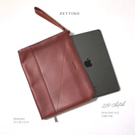 ZETTINO กระเป๋า iPad หนังแท้ l Zip Clutch