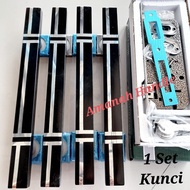 Handle gagang pintu rumah stainless / tarikan pintu 33cm kupu tarung rumah minimalis