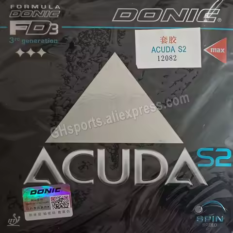 Donic ACUDA S2 Pips-inTable Tennis Rubber Ping Pong Pimples in With Sponge Tenis De Mesa