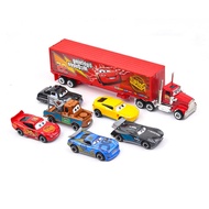 7PCS Alloy Car Model Sliding Car Pocket Car Uncle McQueen McQueen Car Model Story Set