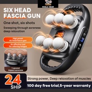 Six-Head Massage Gun Fascia Gun Nine gear modes twenty different gear strengths 20KG Strength Body F
