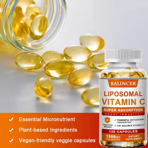 Liposomal Vitamin C Supplement - Easily Absorbed, Fat-Soluble Vitamin C, Antioxidant, Support Immune