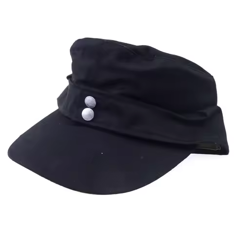 WWII German Elite EM Summer Panzer M43 Field Cotton Cap Hat Black Size EU 57 58 59 60 61 62
