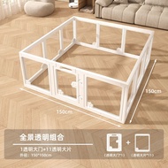 Pet Fence Panoramic Transparent Dog Cage Fence Acrylic Pet Transparent 6XEN