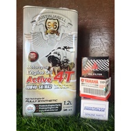 96 JUSTIN JARELL MOTORCYCLE ENGINE OIL MINYAK HITAM MOTOR SAE 10W40