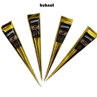 HUHNOT Henna Tattoo Cream, Easy-To-Use Temporary Henna Paste Cone, Henna Tattoo Cream Semi-permanent