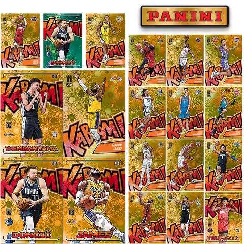 Panini 2023-24 Prizm Kaboom Gold NBA Basketball Star Wembanyama James Doncic Giannis DIY Homemade Tr