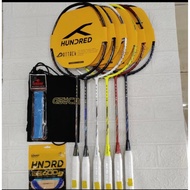 HNDRD HUNDRED ROCK BADMINTON RACKET ORIGINAL FULL SETR9