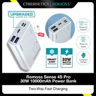 Romoss Sense 4S Pro 30W 10000 mAh Powebank Two-way Fast Charging Powerbank Type-C 3 input, 3 output