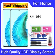Original AMOLED Honor X9b 5G LCD Display Touch Screen With Frame Replacement