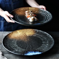 53cm Featured Large Ceramic Plate Hotel Restaurant Household Seafood Plate Platter Sushi Sashimi Jap