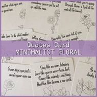 QUOTES CARDS POSITIVE QUOTES - MINIMALIST FLORAL