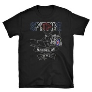 The British Air Force Super Marine Spitfire Battleplane T-Shirt In World War 2 Made Of 1 Cotton Roun