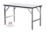 โต๊ะประชุม โต๊ะพับ 60x120x75 ซม. โต๊ะหน้าไม้ โต๊ะอเนกประสงค์ โต๊ะพับอเนกประสงค์ โต๊ะสำนักงาน โต๊ะจัดปาร์ตี้ hs hs99