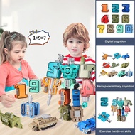 Assembling Building Blocks Educational Toys Assembling Action Figure Transformation Number O4e3