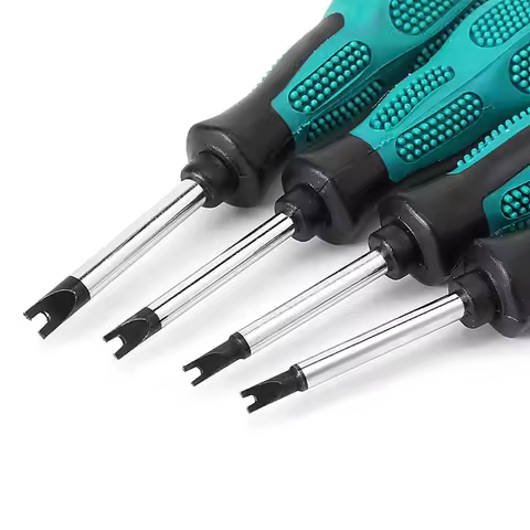 4Pcs Screwdriver Set Screwdriver Bits U Fork Type Magnetic Slotted Screw Driver CR-V Multi Function 