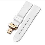 สายนาฬิกาหนังยางธรรมชาติแบบซิลิโคน Hamilton Original Waterproof Hamilton Watch Chain 20