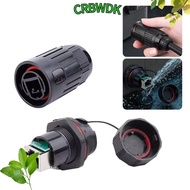 CRBWDK RJ45 Connector, IP67 Waterproof CAT6 Ethernet Socket, Professional Dual Head Dust Cap Shielde