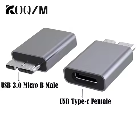 Usb3.0 Adapter Type C Female To Micro B Male Connector Aluminum Alloy Adapter Connecting Computer Ty