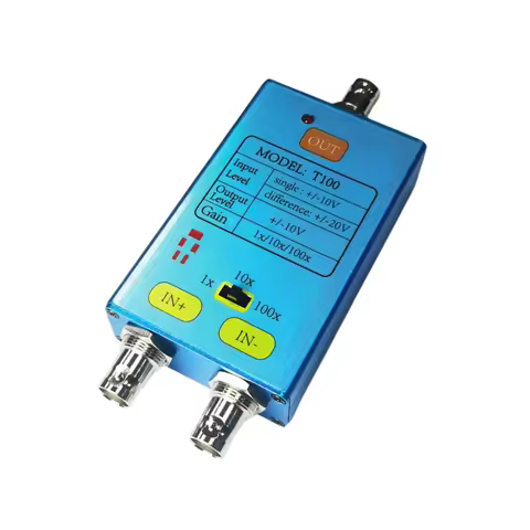 10M Bandwidth Oscilloscope 1x/10x/100x Differential Probe Gain Split Probe Signal Amplifier For Weak