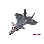 Sluban Model Bricks Jet J-20 Stealth Aircraft Metal Coating Version M38-B1187 - Dino_Mart