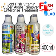 Fish Lab Aquarium Fish Super Goldfish Vitamin /Super Algae Remover /Enteritis Treatment 400ml