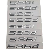 3D ABS Car Letters Trunk Emblem Badge Logo Sticker E60 530d 530i 520d F10 520i E39 535d 535i 540i 52
