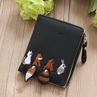 Korean-Style Small Wallet Short Female New Style Embroidered Zipper Student Multi-Slot Cute Coin Pur