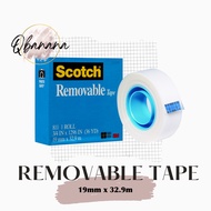 3M Scotch 811 Removable Tape - Matte Finish (19mm x 32.9m)