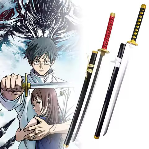 104cm Okkotsu Yuta Katana Jujutsu Kaisen Cosplay Prop Sword Ninja Knife Real Sized Japanese Katana S