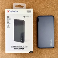 Verbatim 10000mAh PD & QC 3.0 流動充電池 Power Bank