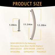 DE94-02933A DE94-04309A Microwave Door Handle with 2 Screws, Replace DE64-02522A 2448710, Fit for Sa