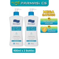 Rosken Skin Repair Sensitive Skin Cream 400ml x 2 Bottles (TWIN) EXP:06/2029 [ Farmasi CS ]
