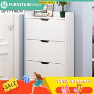 Rak kasut IKEA PHILIP space saver 3 doors shoe cabinet rak kabinet kasut kayu bertutup