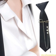 Ivy Punk Tie Adjustable Tassels Chain Tie for School Event Roleplay Dressingup Tie