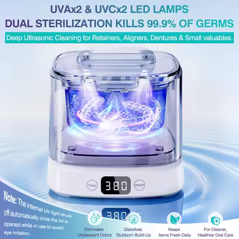 Ultrasonic Cleaner Ultrasound Glasses Jewelry Cleaner High Frequency Ultrasound Cleaning Bath Ultras