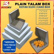 【2.5 Height】 Talam Box 400gsm Pizza Box / Kotak Kuih Talam / Kotak Kek Tapak Kuda Kek Kotak Kuih Lapis Kotak Donut