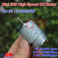 Dinamo DC Motor RS380 RS 380 6V 3.7V-7.4V High RPM Speed High Torque