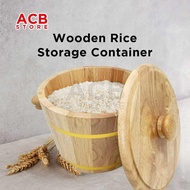 [MOVE NEW HOUSE] Wooden Rice Storage Container 3kg 6kg | Rice Bucket