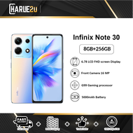 Infinix Note 30 Smartphone (8GB RAM+256GB ROM) Original Infinix Malaysia