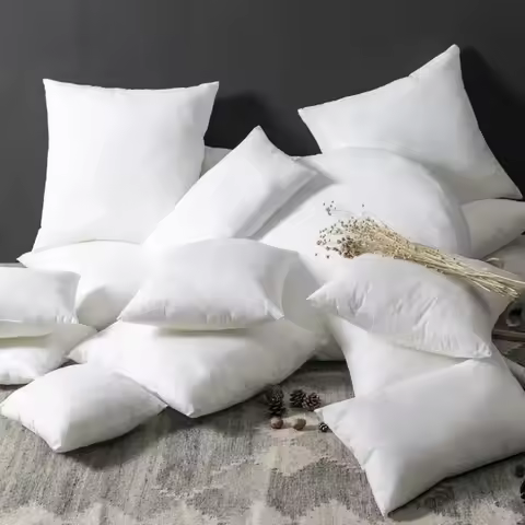 30x50cm 45x45cm 50x50cm White Throw Pillow Insert Rectangle Bed Couch Sofa Pillow Insert Decorative 