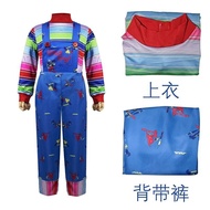Halloween Ghost Doll Chucky cos Chucky Clothes Clown Return Costume cosplay Horror Dress Suit Female