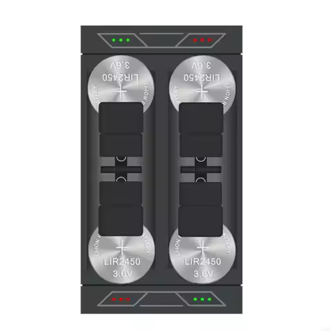 10CA LIR2450 LIR2477 Button Battery Power Sources With Independent 4Slots And LED Indicators For Eff
