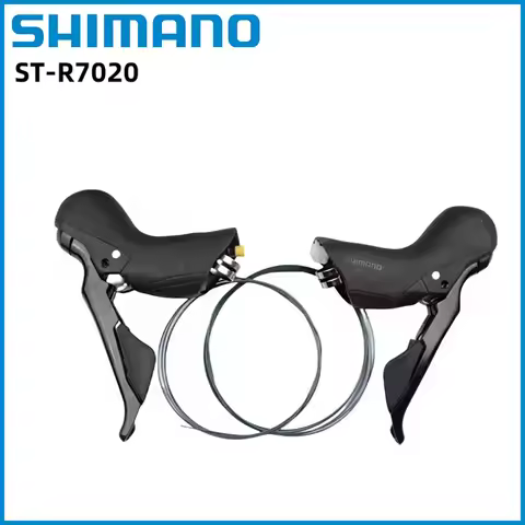 SHIMANO ST R7020 Shifter For Road Bike Hydraulic Disc Brake, Front Caliper Black ST R7020 11Speed Bl