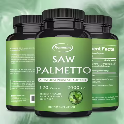 Saw Palmetto Capsules - Prostate Support, Prevents Hair Loss, Urinary Tract Health, Promotes Hair Gr