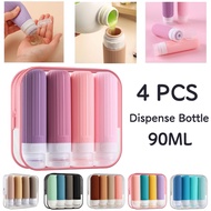 Travel Bottle Set 4 In1 Silicone Toiletries Travel Kit Toiletri Set Mini Bottle Travel Portable Disp