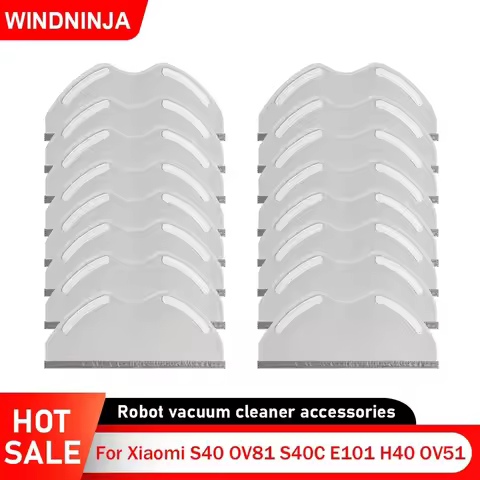 Washable Mop Cloth For Xiaomi S40 OV81 H40 OV51 S40C E101 Robot Vacuum Replacement Mop Pads Part Flo